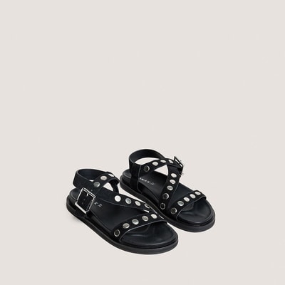 Leren sandalen WIZARD, studs JONAK