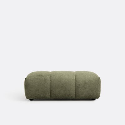 Pouf XL, velours épais, L109 cm, Nuria LA REDOUTE INTERIEURS