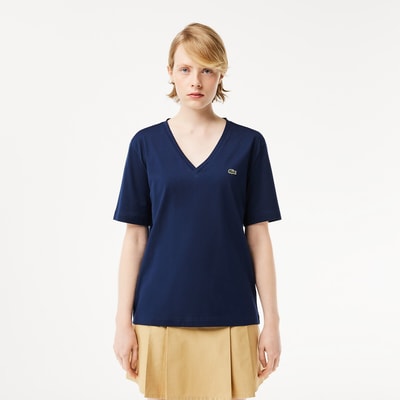 T-shirt met V-hals LACOSTE