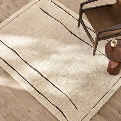Tapis noué à la main, en pure laine, TORRENCE AM.PM