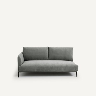 Halve bank stonewashed fluweel, Oscar design E.Gallina AM.PM