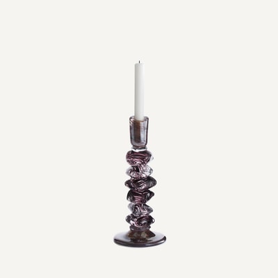 Bougeoir en verre soufflé bouche, H29,5 cm, Qimera AM.PM