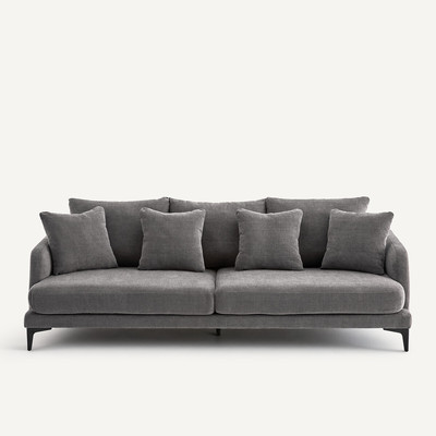 Canapé 3 ou 4 places en polyester coton, MODERNISTE, design Emmanuel Gallina AM.PM