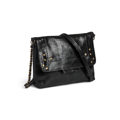 Kleine leren handtas met slangenlook, Felizia PIECES