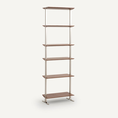 Libreria noce L55 cm, Livel AM.PM