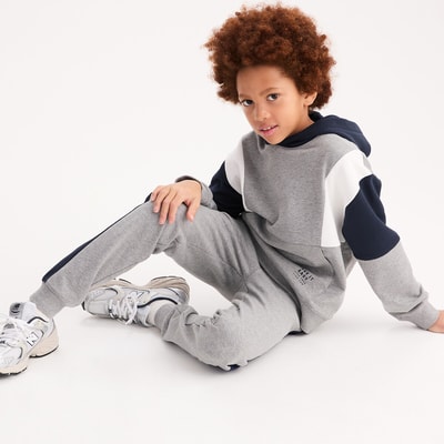 2-delige set, hoodie en joggingbroek, fleece LA REDOUTE COLLECTIONS