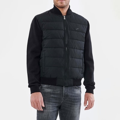 Jacke mit Stehkragen, Materialmix KAPORAL