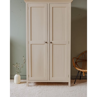 Armoire en bois beige Blandine N°368 - Bon état DEBONGOUT