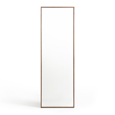Miroir sur pied portant noyer massif, Zindlo AM.PM