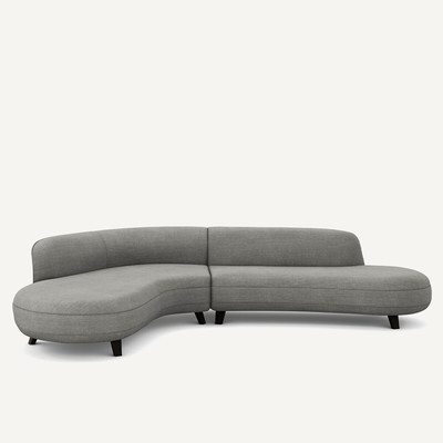 Ecksofa aus Baumwolle/Leinen Rosebury Design E.Gallina AM.PM