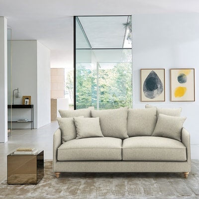Sofa 3P umwandelbar, Tweed-Bezug, Lazare AM.PM