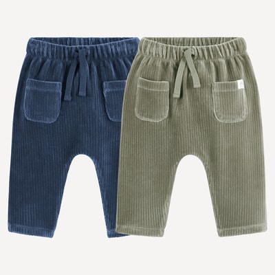 Lot de 2 pantalons en velours côtelé LA REDOUTE COLLECTIONS