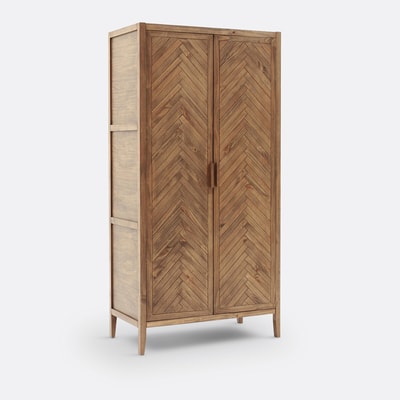 Kast 2 deuren in massief dennenhout Nottingham LA REDOUTE INTERIEURS