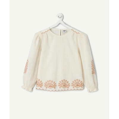 Blouse met lange mouwen en borduursel TAPE A L'OEIL