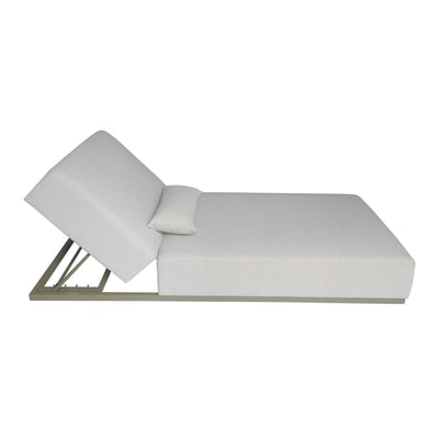 Transat inclinable 216cm en aluminium Kaki clair CAVALLO WILSA GARDEN