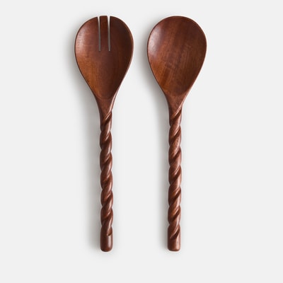 Salatbesteck, aus Mangoholz, MANGAO LA REDOUTE INTERIEURS