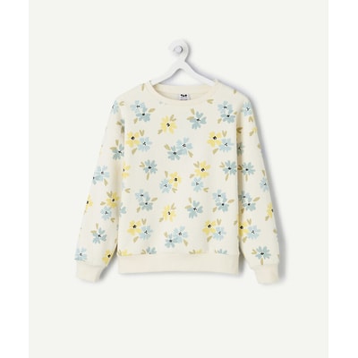 Sweatshirt met ronde hals en bloemenprint, van molton TAPE A L'OEIL