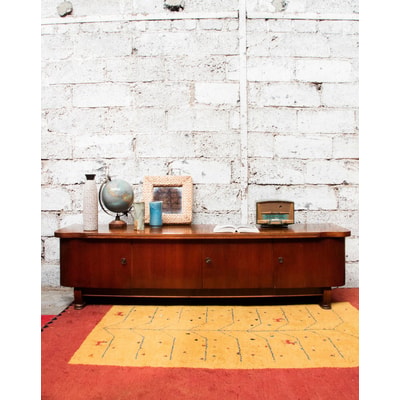 Enfilade au plateau bicolore en bois Margaret N°415 - Bon état DEBONGOUT