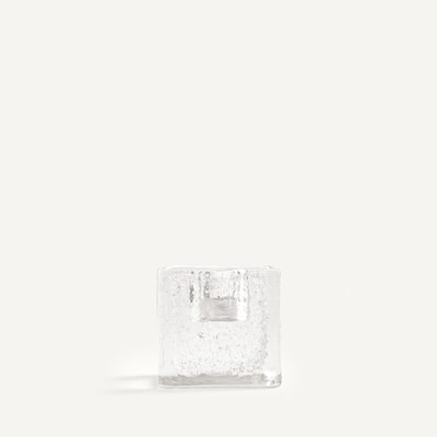 Bougeoir en verre soufflé à la bouche, hauteur 8 cm, CASARE AM.PM