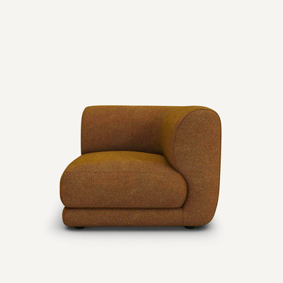 Modulaire hoekbank van gevlochten mêlee, Sister design E.Galli AM.PM