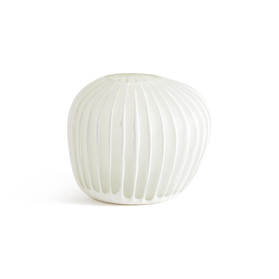 Vase en verre givré strié, Corila AM.PM