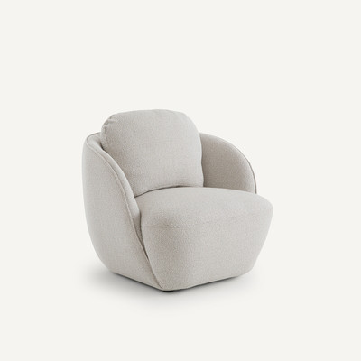 Fauteuil boule tissu chiné, Alpine AM.PM