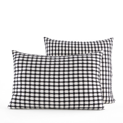 Mikonis Graphic 100% Washed Cotton Percale 200 Thread Count Pillowcase AM.PM
