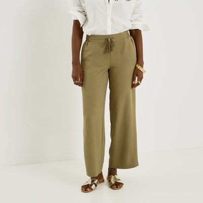 Pantalon fluide taille élastiquée GRAIN DE MALICE