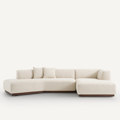 Offenes Ecksofa Jacopo mit Ecke rechts, Bouclé AM.PM