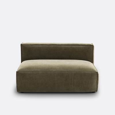 Elément Banquette pour canapé modulable, en velours côtelé vintage, SEVEN LA REDOUTE INTERIEURS