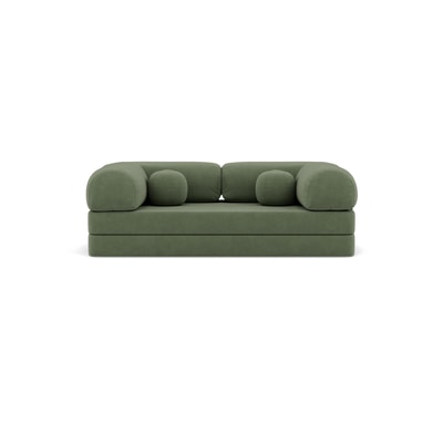 Canapé 3pl convertible en velours texturé, NEBULA BEST MOBILIER