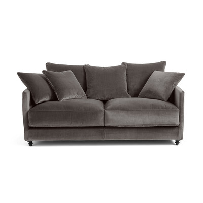 Canapé compact convertible velours, Lazare AM.PM