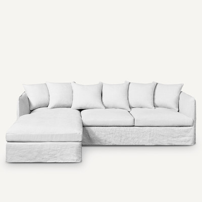 Ecksofa Néo Chiquito, gecrashtes Leinen AM.PM