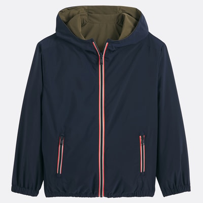Blouson coupe-vent à capuche, réversible LA REDOUTE COLLECTIONS