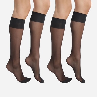 Set van 2 paar Ultra resist kniekousen Ultra resist 20D DIM