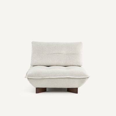 Modulaire fauteuil in linnen fluweel, KAORI AM.PM