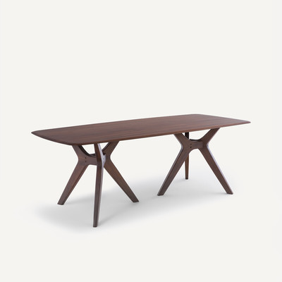 Rechthoekige tafel in massief notenhout, Maricielo AM.PM