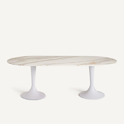 Piano per tavolo ovale in ceramica L220 cm, Ovalo AM.PM