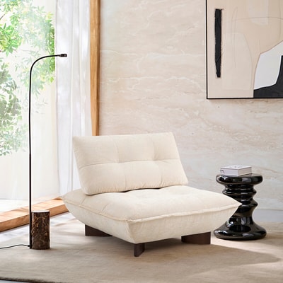 Modulaire zetel in chenille fluweel, Kaori AM.PM
