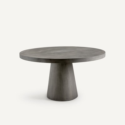Table de jardin ronde, en rockstone, 6 personnes, ARGINE AM.PM
