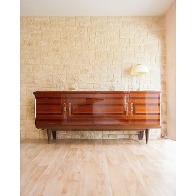 grande enfilade en bois laqué Margaret N°353 - Bon état DEBONGOUT