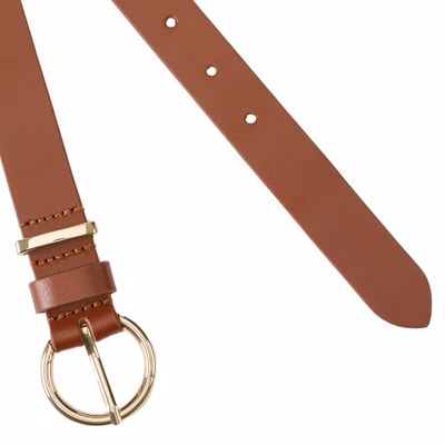 Cinto em pele, fivela dourada LA REDOUTE COLLECTIONS