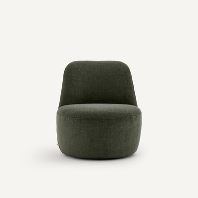 Draaibare fauteuil, in polyester, ROSEBURY, ontwerp Emmanuel Gallina EMMANUEL GALLINA X AM.PM