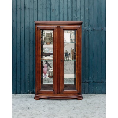 Grande vitrine en bois foncé Victoria N°115 - Bon état DEBONGOUT