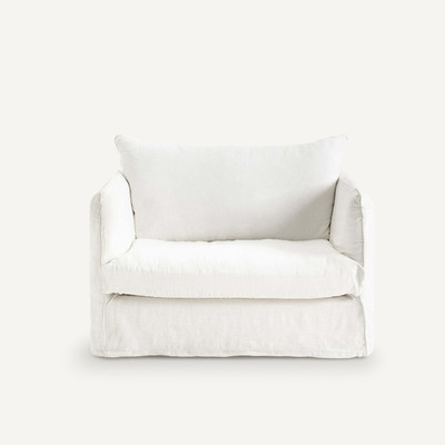 Fauteuil XL gekreukt linnen, Neo Chiquito AM.PM