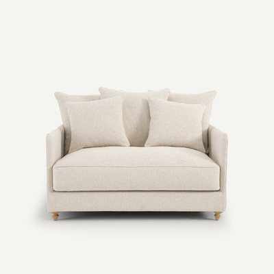 Sofá-cama 2 lugares, em malha tipo borboto, Lazare AM.PM