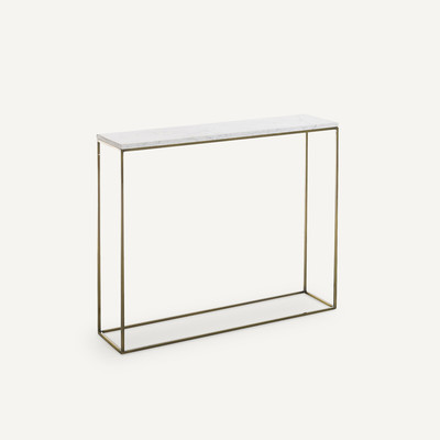 Console effet laiton vieilli/marbre, Mahaut AM.PM
