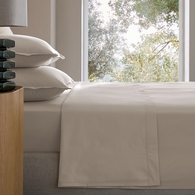 Drap plat en percale de coton 120 fils, VENETO AM.PM