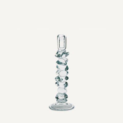 Bougeoir en verre transparent, H35 cm, Qimera AM.PM