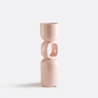 Ceramiczny rzeźbiony świecznik Fomea, wysokość 31 cm, LA REDOUTE INTERIEURS